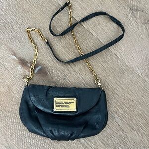Marc by Marc Jacobs Black Leather Crossbody Chain Bag
